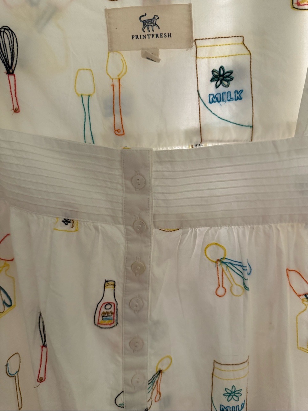 Printfresh Home Chef Pintuck nightgown NWT 1X - Picture 5 of 6
